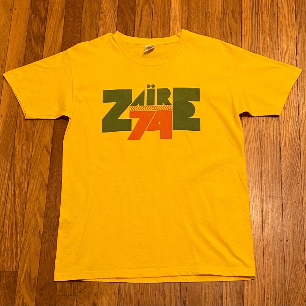 Ali vs. Foreman inspired Zaire 74 T-shirt. Size M